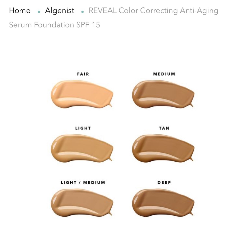 Algenist ColorCorrecting AntiAging SerumFoundation